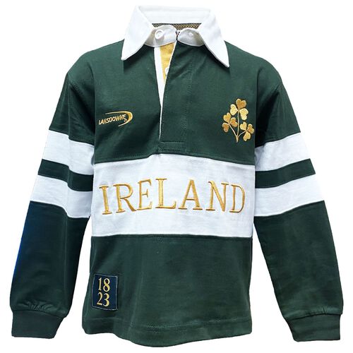 Irish Memories Striped Kids Rugby Long Sleeve Top 1-2 Years