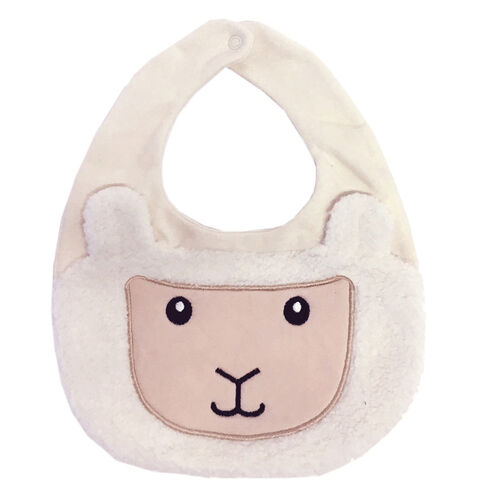 Patrick Francis Cream Sheep Baby Bib One size