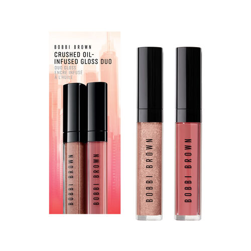 Bobbi Brown Crushed Oil-Infused Gloss Duo Bare Sparkle and New Romatic