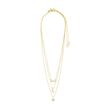 Pilgrim RAIN recycled necklaces, 2-in-1 set, gold-plated