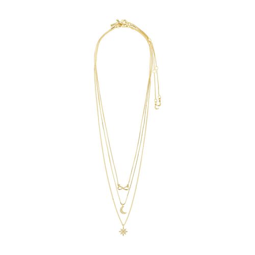 Pilgrim RAIN recycled necklaces, 2-in-1 set, gold-plated