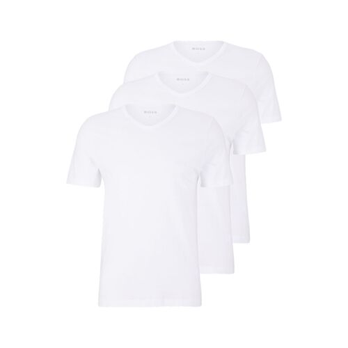 Boss Mens Underwear T-Shirt 3 Pack White Classic Round Neck