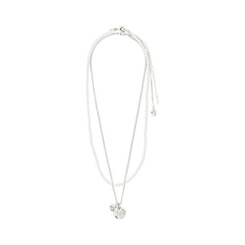 Pilgrim LENNON necklaces, 2-in-1 set, silver-plated