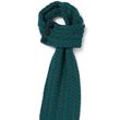 Aran Woollen Mills Buttoned Loop Scarf Green