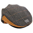 Patrick Francis Grey Tweed Celtic Knot Flat Cap L