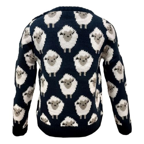 Traditional Craft Kids Navy Sheep Knit Kids Jumper 5-6 Years