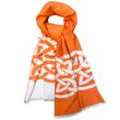 Book of Kells Celtic Orange & Grey Reversible Scarf