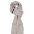 Aran Woollen Mills Buttoned Loop Scarf Universal