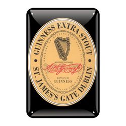 Guinness Label Metal Sign