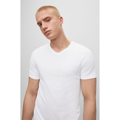 Boss Mens Underwear T-Shirt 3 Pack White Classic Round Neck