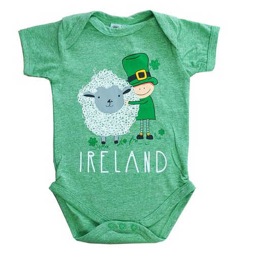 Traditional Craft Kids Leprechaun & Sheep Baby Vest 0-6 Months 