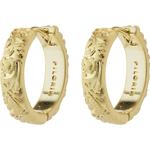 Pilgrim ELFRIDA recycled hoop earrings gold-plated