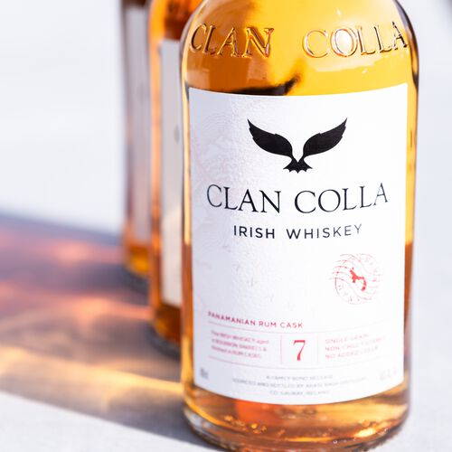 Clan Colla 7 Year Old Single Grain Rum Finish Irish Whiskey 70cl