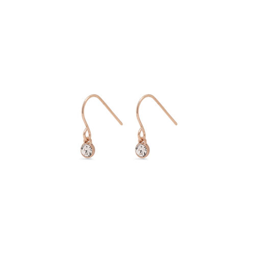 Pilgrim Lucia Rose Gold Plated Crystal Earrings