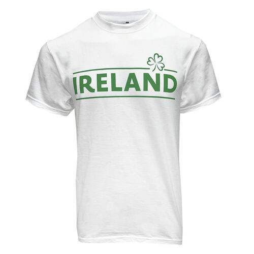 Irish Memories Ireland Shamrock Men's T-Shirt White  XL