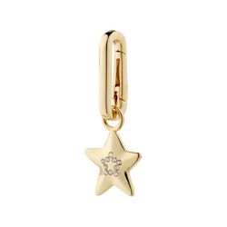Pilgrim Charm Recycled Star Pendant Gold Plated Charm star