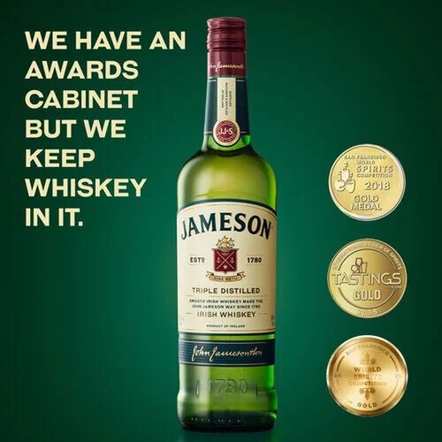 Jameson Original Irish Whiskey 4.5L Cradle