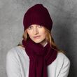 Madigan Cashmere Ada Pointelle Hat in Bourgeois