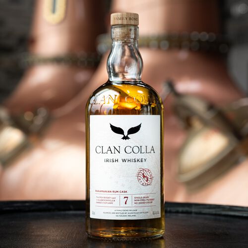 Clan Colla 7 Year Old Single Grain Rum Finish Irish Whiskey 70cl