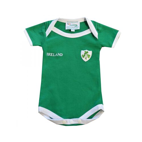 Traditional Craft Kids Lansdowne Green Ireland Baby Vest 0-6 Months