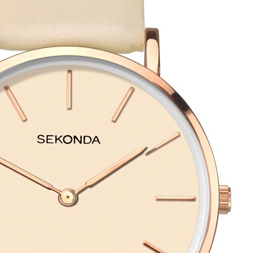 Sekonda Watches Classic Ladies Watch 2626 Rose Gold / Nude strap