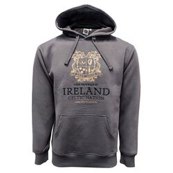 Traditional Craft Adults Grey Four Province of Ireland Hoodie XS