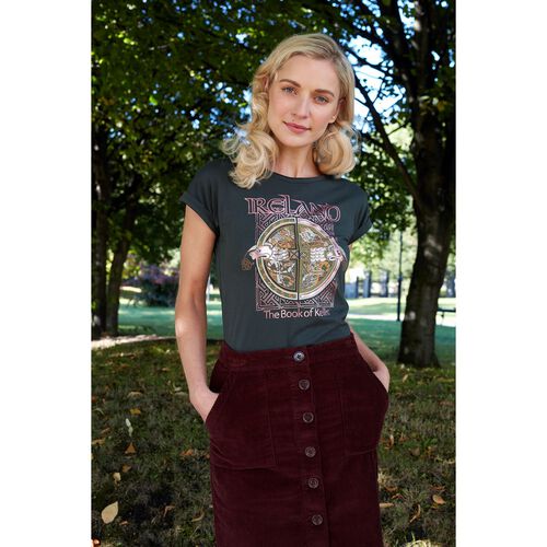 Book of Kells The Book of Kells Green T-Shirt  S