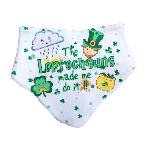 Traditional Craft Kids The Leprechauns Made Me Do It Bandana Bib