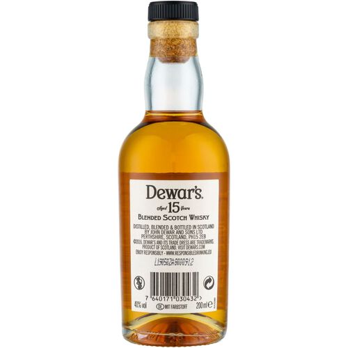 Dewar's Dewar's 15 Year Old Blended Scotch Whiskey 20cl