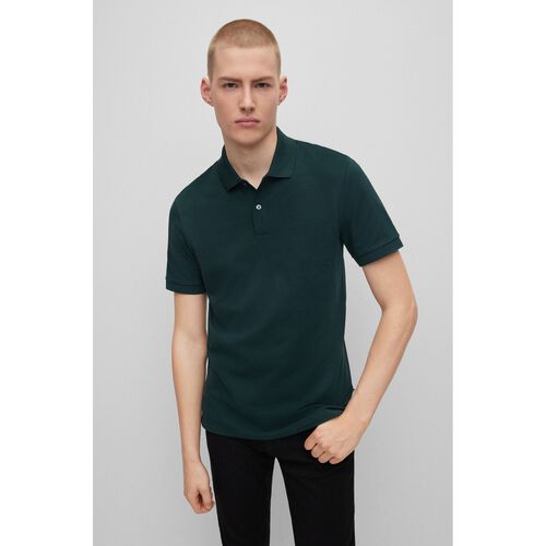 Boss Mens Polo Open Green Pallas