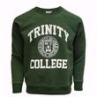 Trinity Bottle Green & White Trinity College Crest Sweatshirt  L