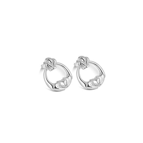 Newbridge New Claddagh Earrings 16mm x 20mm