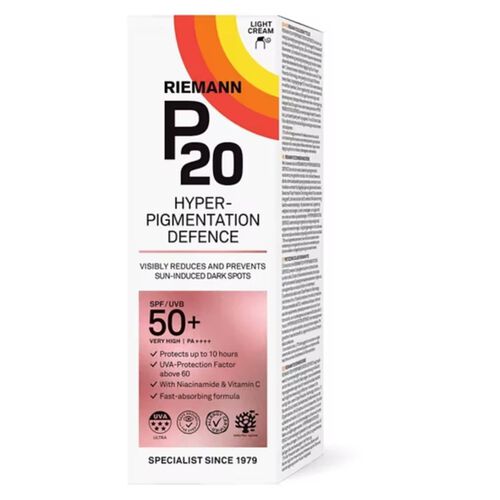 P20 P20 Sun Protection Hyperpigmentation Defense Face SPF50+ 50g