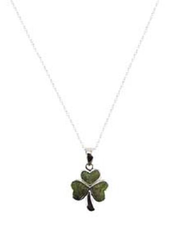 The Connemara Pendant Inlaid Shamrock One Size