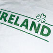 Irish Memories Ireland Shamrock Ladies V-Neck T-Shirt White M