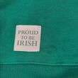 Irish Memories Retro Ireland Shamrock Crest 1/4 Zip Top S