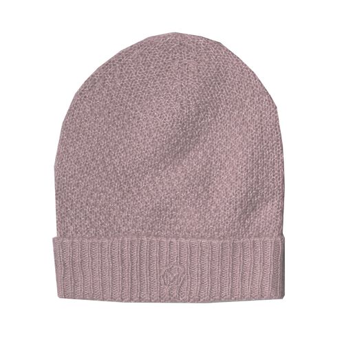 Madigan Cashmere Ada Pointelle Hat in Vintage Rose