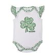 Traditional Craft Kids White Baby Vest With Shamrock Applique  0-6 Months