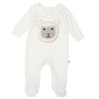 Patrick Francis Patrick Francis Cream Sheep Velour Organic Cotton Baby Vest  6/12