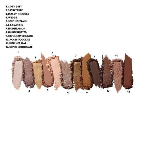 MAC Connect In Colour Eye Shadow Palette 12 Shades Unfiltered Nudes