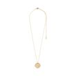 Pilgrim MAGNOLIA recycled coin necklace rosegold-plated