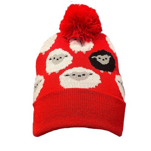 Traditional Craft Kids Red Sheep Kids Knit Hat  Red