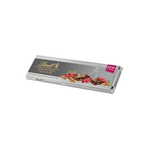 Lindt Silver Bar Dark Berry Almond 300g