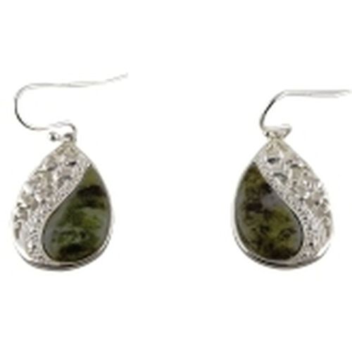 The Connemara Shamrock Teardrop Silver Earring