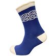 Book of Kells Celtic Knot Navy & Cream Ladies Sock