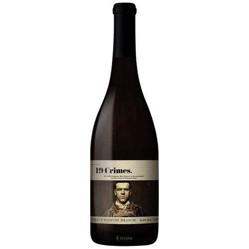 19 Crimes 19 Crimes Sauv Block Sauvignon Blanc White Wine 75cl