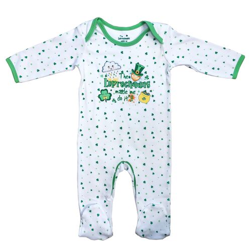 Traditional Craft Kids The Leprechauns Made Me Do It Baby Romper 1-2 Years