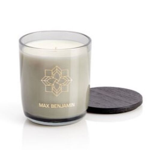 Max Benjamin French Linen Water Luxury Candle & Lid 210g