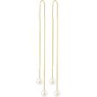 Pilgrim EUONIA pearl chain-earrings gold-plated