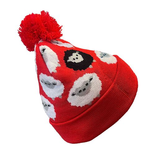 Traditional Craft Kids Red Sheep Kids Knit Hat  Red